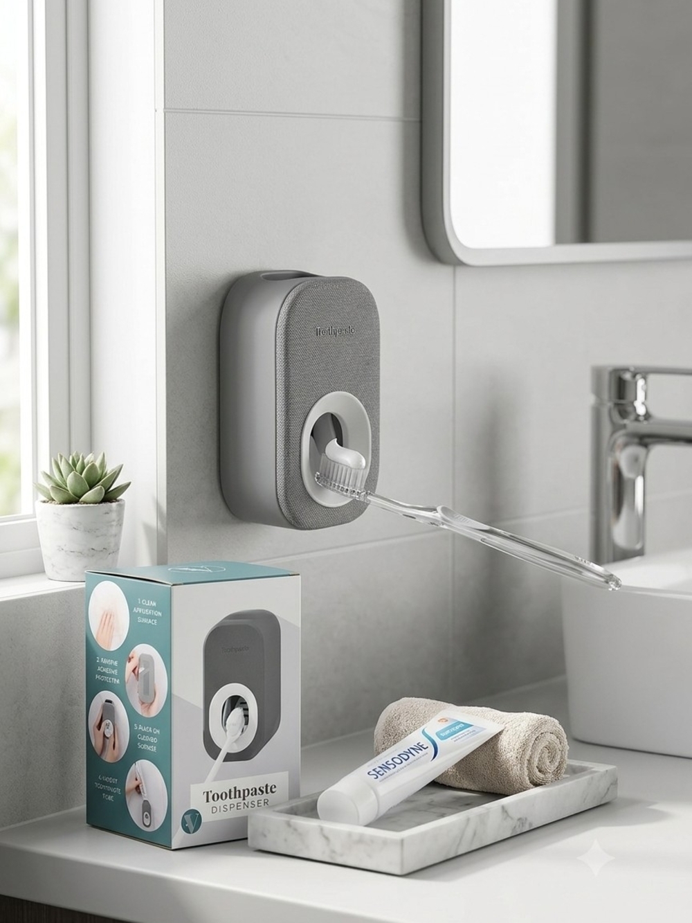 Toothpaste Dispenser Wall-Mounted